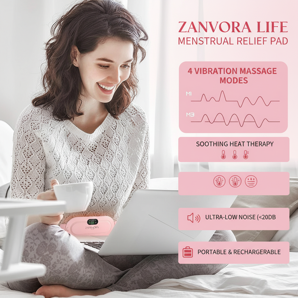 ZenvoraLife ComfortWave Heating & Massage Belt