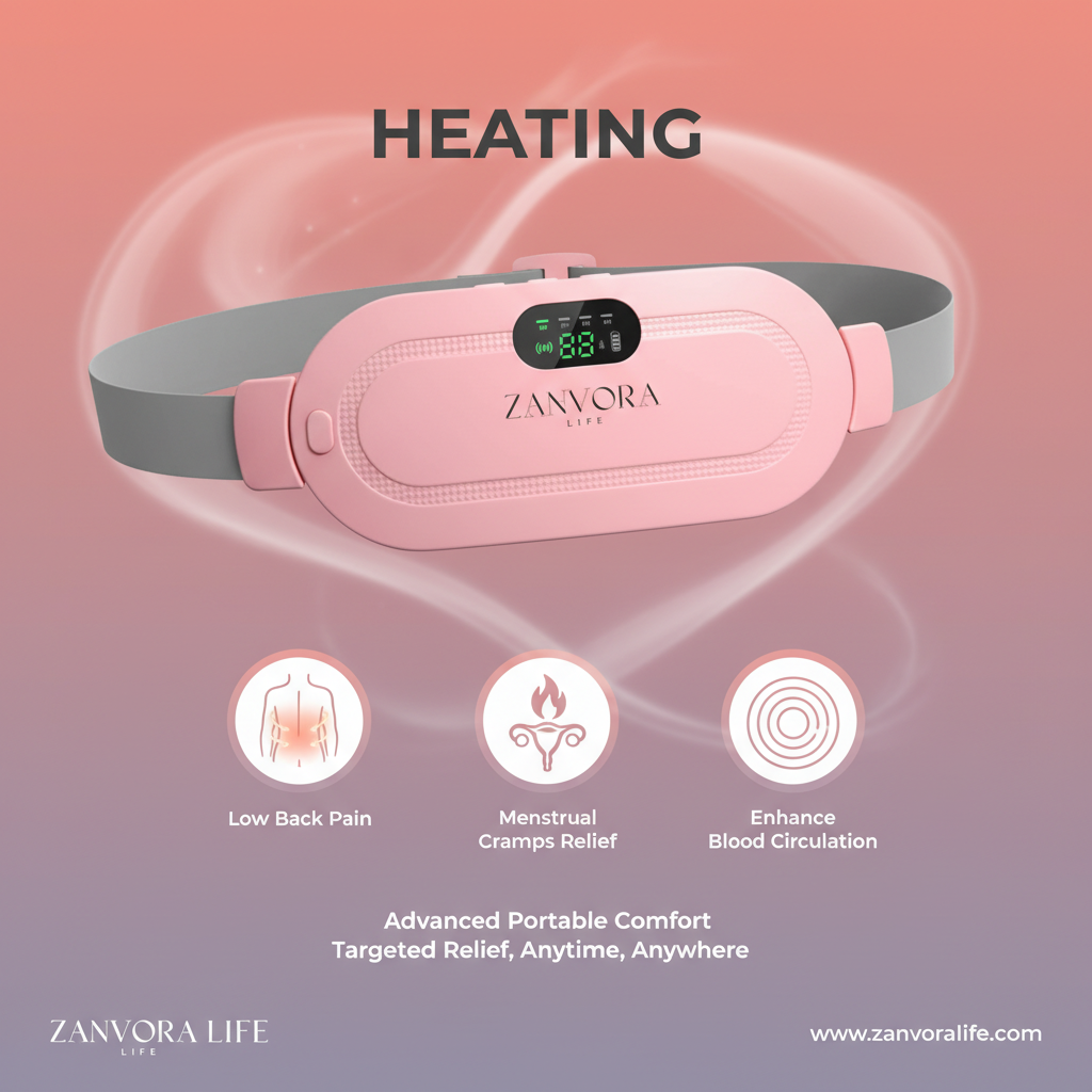 ZenvoraLife ComfortWave Heating & Massage Belt