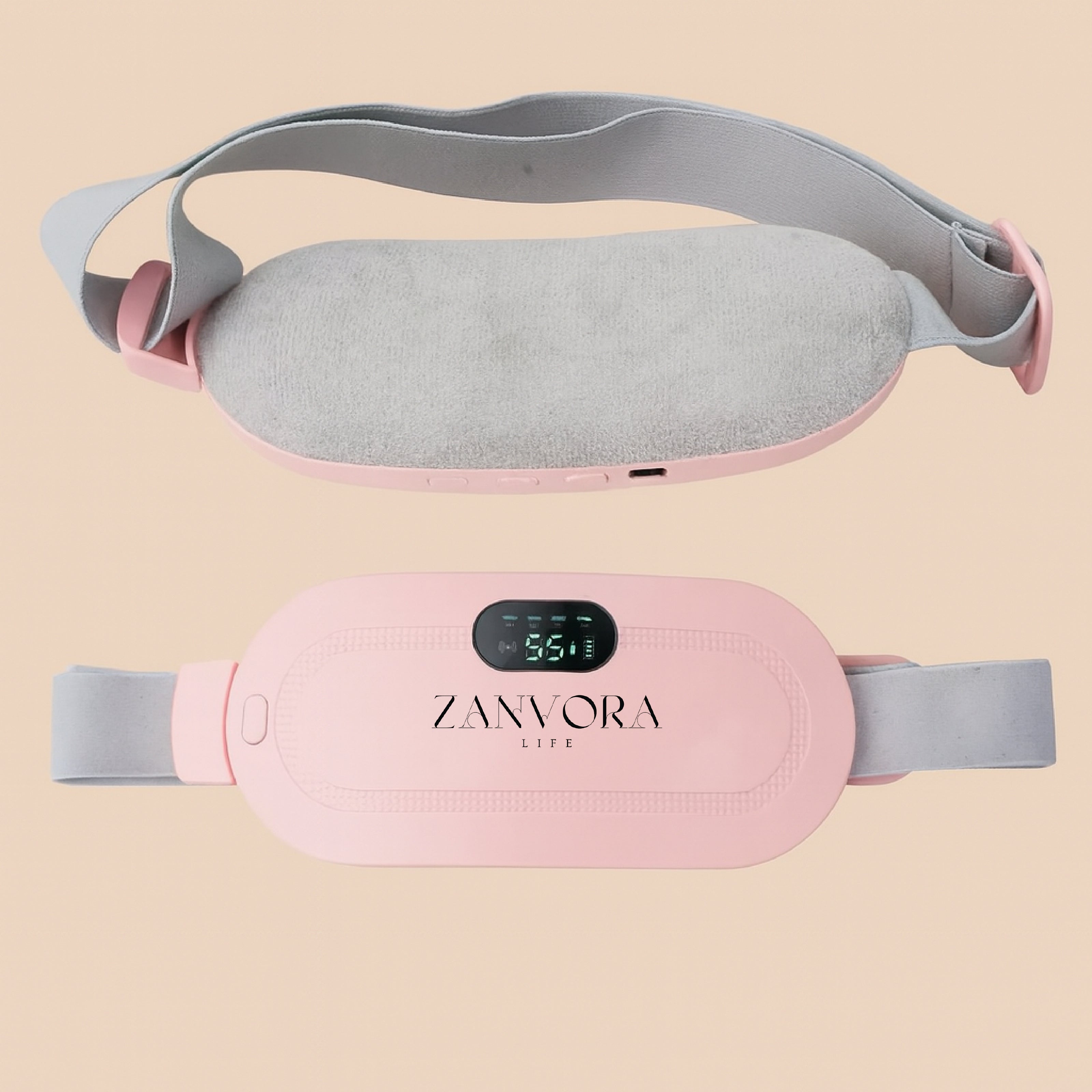 ZenvoraLife ComfortWave Heating & Massage Belt